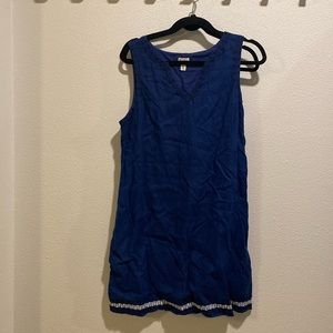 Hayley Blue Tank Linen Dress L